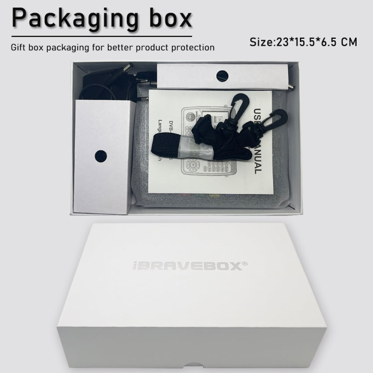 iBRAVEBOX V10 Finder Pro+ Rilevatore segnali satellitari 4,3"