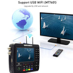 iBRAVEBOX V10 Finder Pro+ Rilevatore segnali satellitari 4,3"