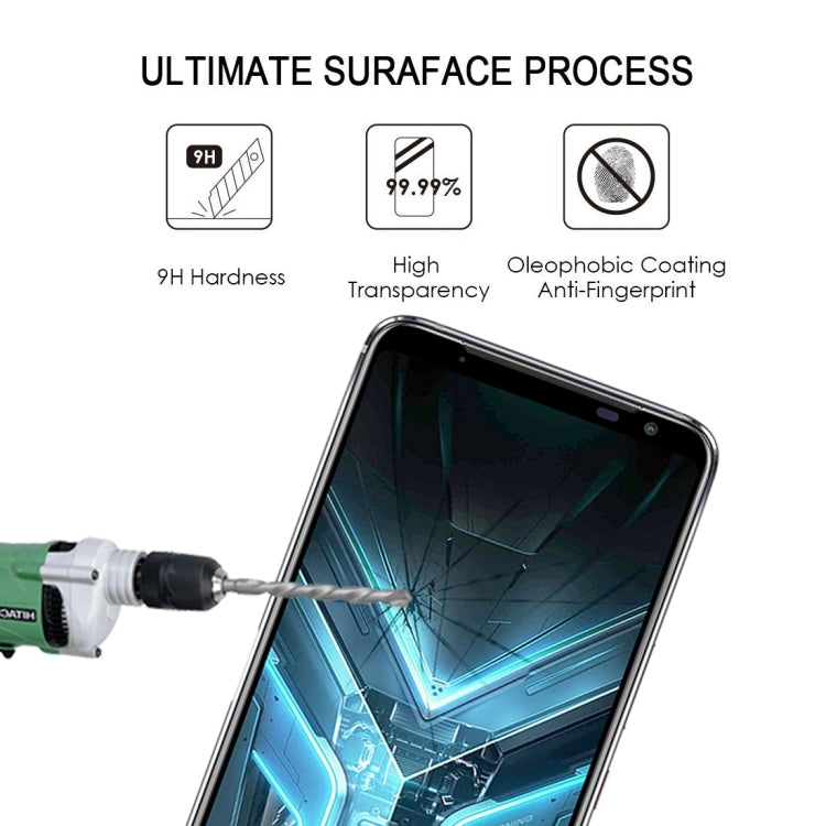 Pellicola in vetro temperato schermo intero con colla per Asus Rog Phone 3 25