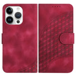 YX0060 Custodia in pelle per telefono con testa di elefante in rilievo con cordino, For iPhone 13 Pro Max, For iPhone 13 Pro, For iPhone 13