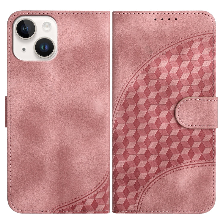 YX0060 Custodia in pelle per telefono con testa di elefante in rilievo con cordino, For iPhone 13 Pro Max, For iPhone 13 Pro, For iPhone 13
