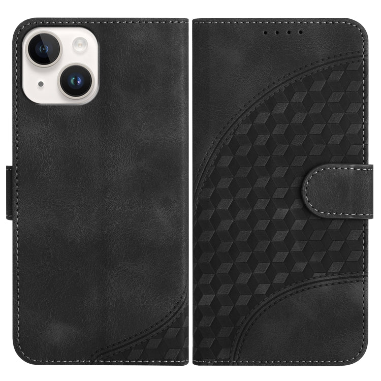 YX0060 Custodia in pelle per telefono con testa di elefante in rilievo con cordino, For iPhone 13 Pro Max, For iPhone 13 Pro, For iPhone 13