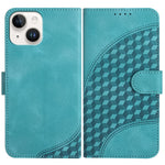 YX0060 Custodia in pelle per telefono con testa di elefante in rilievo con cordino, For iPhone 13 Pro Max, For iPhone 13 Pro, For iPhone 13