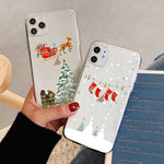 Custodia TPU trasparente Natale per iPhone 11 Pro Max