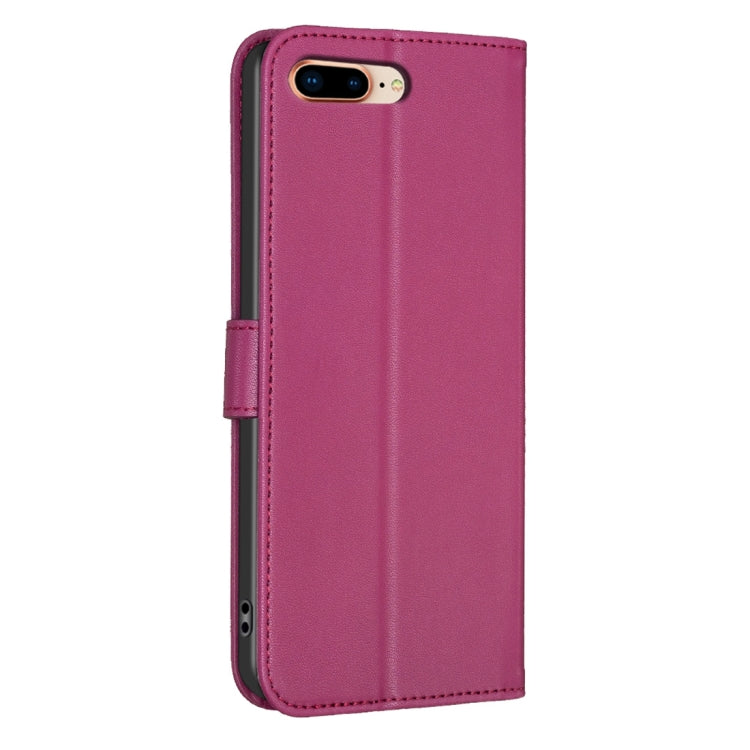 Custodia per telefono in pelle goffrata a quattro foglie, For iPhone 7 Plus / 8 Plus