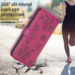 Custodia per telefono in pelle goffrata a quattro foglie, For iPhone 7 Plus / 8 Plus