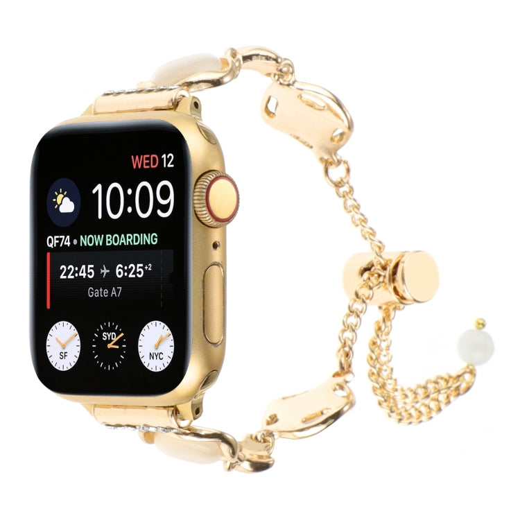 Cinturino per orologio con bracciale a catena in metallo conchiglia, For Apple Watch Series 8 41mm, For Apple Watch Series 8 45mm, For Apple Watch SE 2022 40mm, For Apple Watch SE 2022 44mm, For Apple Watch Series 7 41mm, For Apple Watch Series 7 45mm