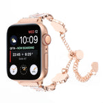 Cinturino per orologio con cinturino a catena in metallo Camelia, For Apple Watch SE 2023 44mm, For Apple Watch SE 2023 40mm, For Apple Watch Ultra 2 49mm, For Apple Watch Series 9 45mm, For Apple Watch Series 9 41mm, For Apple Watch Ultra 49mm
