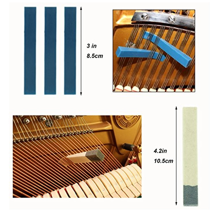 Set chiavi per accordatura pianoforte 10 in 1 in acciaio temprato - immagine 7
