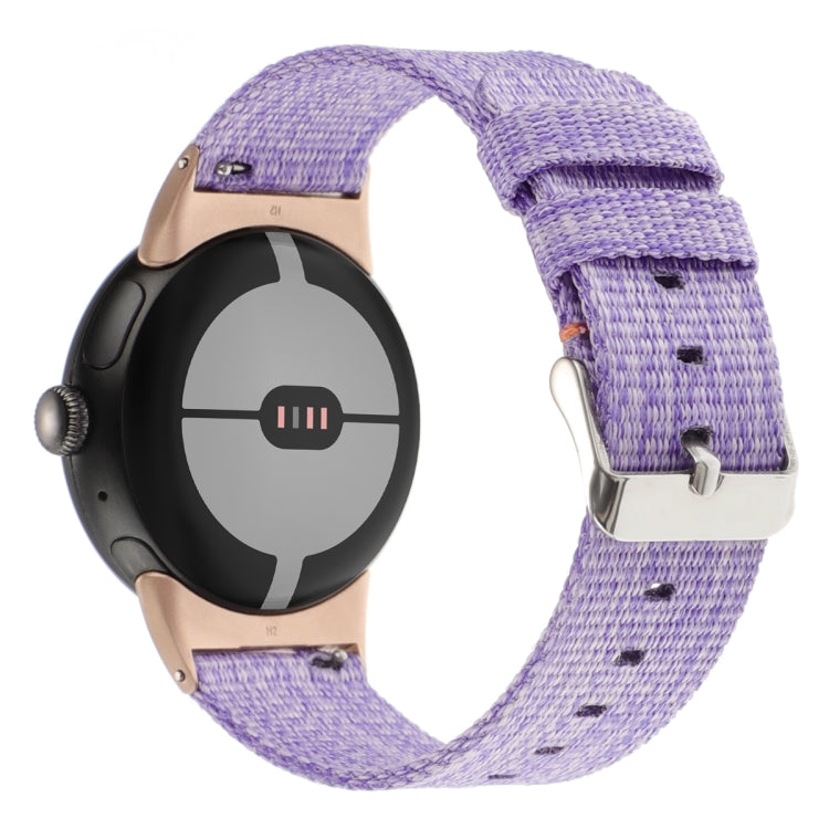 Cinturino per orologio in tela di nylon, For Google Pixel Watch 4 / 3 / 2 / 1 41mm