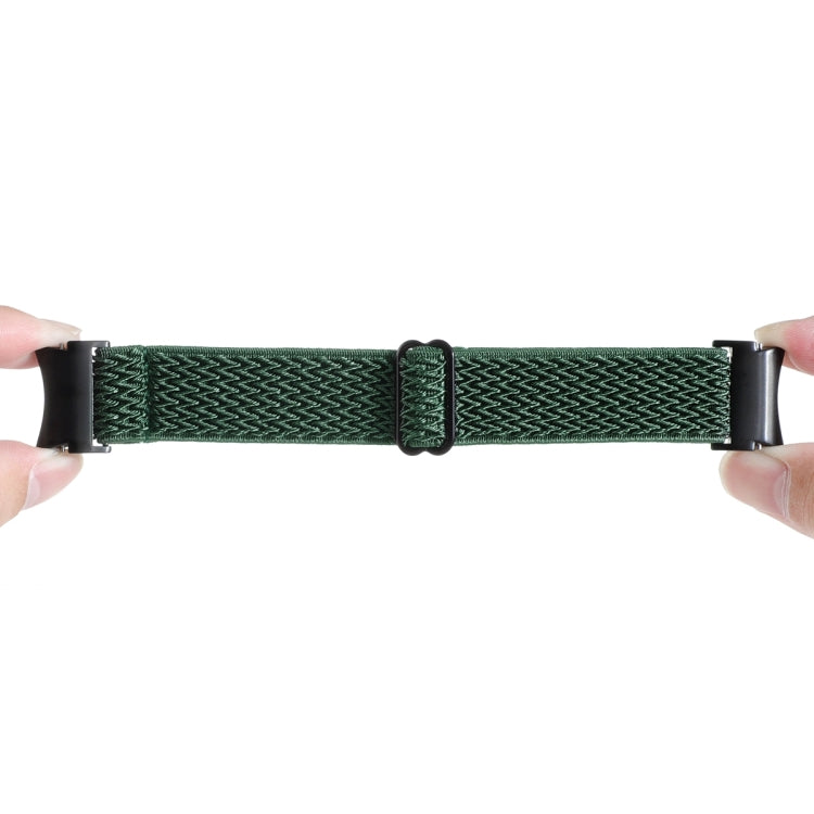 Cinturino per orologio in nylon intrecciato a onde, For Samsung Galaxy Watch6/6 Classic/5/5 Pro