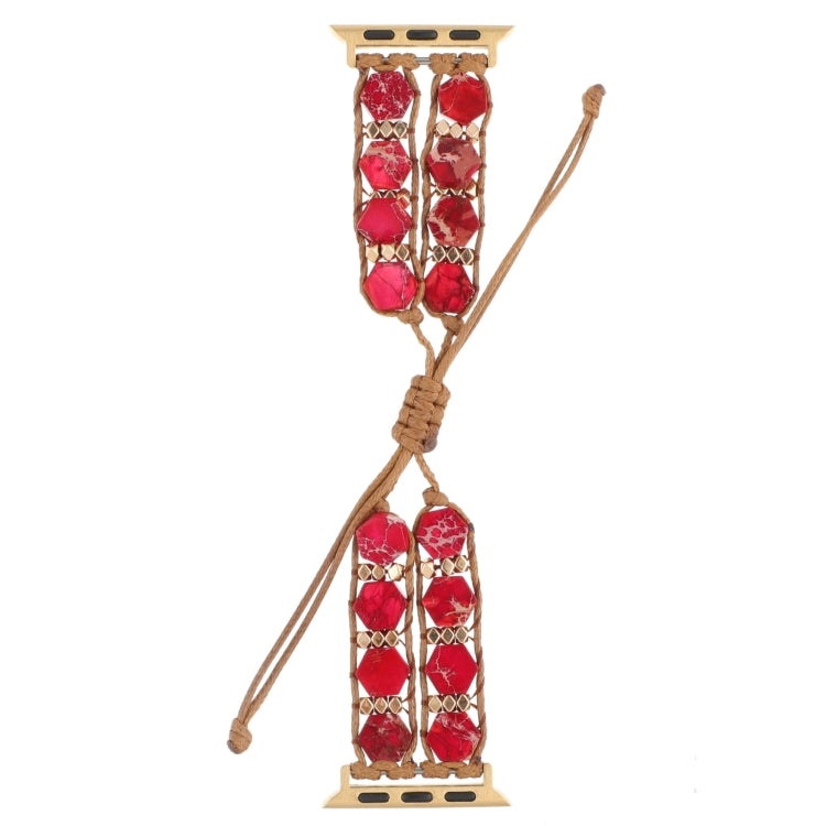Cinturino per orologio a catena con coulisse e pietre esagonali, For Apple Watch SE 40mm, For Apple Watch SE 44mm, For Apple Watch Series 6 40mm, For Apple Watch Series 6 44mm, For Apple Watch Series 5 44mm, For Apple Watch Series 5 40mm