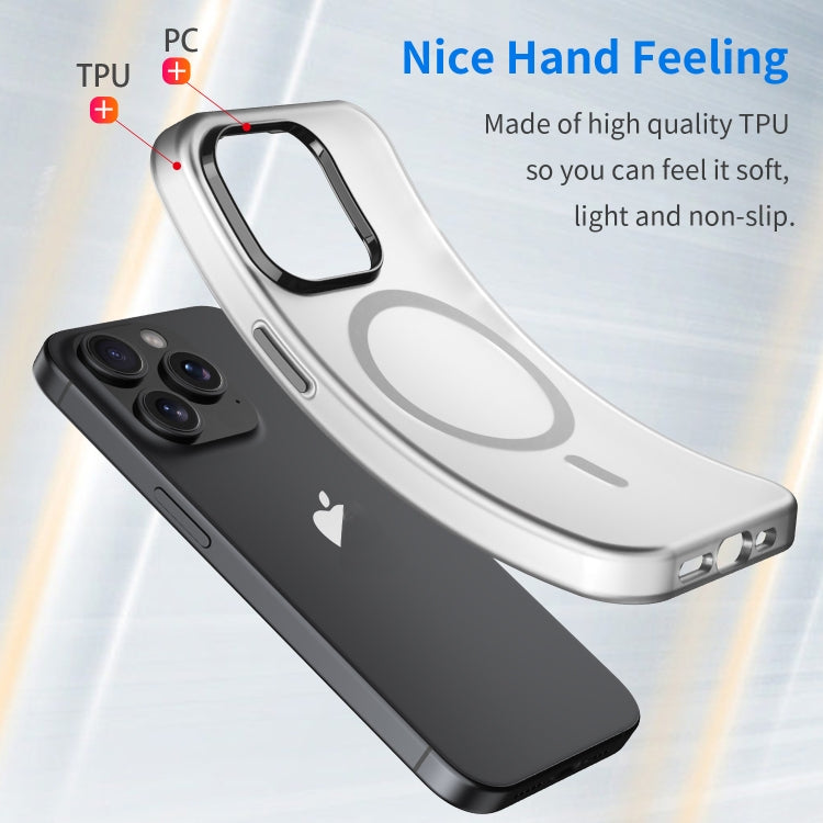 Custodia per telefono MagSafe in TPU satinato traslucido + PC a copertura totale, For iPhone 14, For iPhone 14 Pro