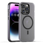 Custodia per telefono MagSafe in TPU satinato traslucido + PC a copertura totale, For iPhone 14, For iPhone 14 Pro