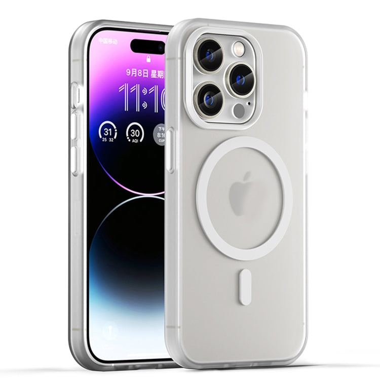 Custodia per telefono MagSafe in TPU satinato traslucido + PC a copertura totale, For iPhone 14, For iPhone 14 Pro