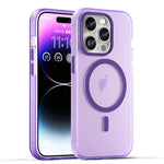 Custodia per telefono MagSafe in TPU satinato traslucido + PC a copertura totale, For iPhone 14, For iPhone 14 Pro