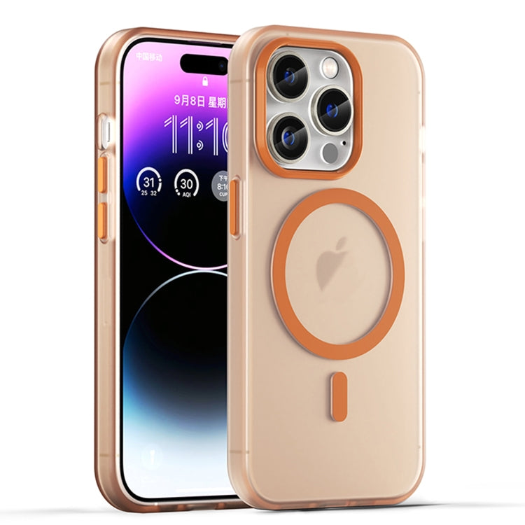 Custodia per telefono MagSafe in TPU satinato traslucido + PC a copertura totale, For iPhone 14, For iPhone 14 Pro
