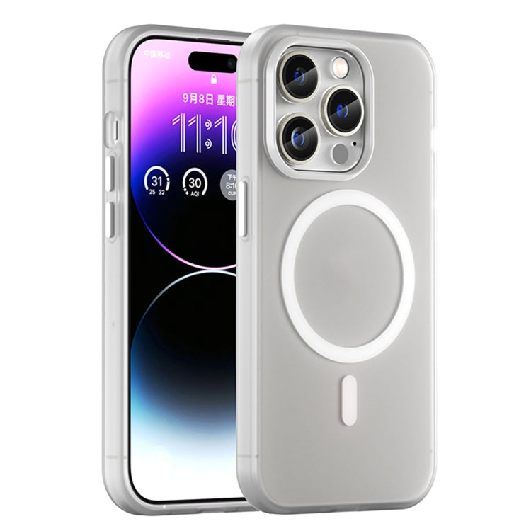 Custodia per telefono MagSafe in TPU satinato traslucido + PC a copertura totale, For iPhone 14, For iPhone 14 Pro