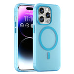 Custodia per telefono MagSafe in TPU satinato traslucido + PC a copertura totale, For iPhone 14, For iPhone 14 Pro
