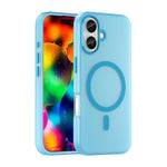 Custodia per telefono MagSafe in TPU satinato traslucido + PC a copertura totale, For iPhone 17 Pro Max, For iPhone 17 Pro, For iPhone 17