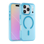 Custodia per telefono MagSafe in TPU satinato traslucido + PC a copertura totale, For iPhone 17 Pro Max, For iPhone 17 Pro, For iPhone 17
