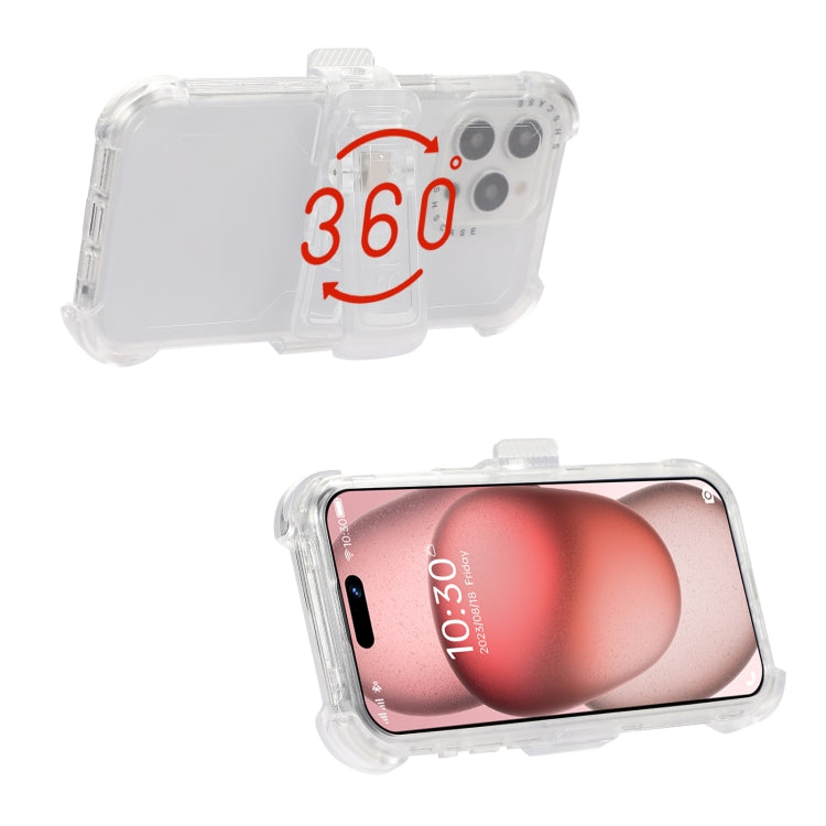 Custodia TPU satinata con clip posteriore per iPhone 15 Pro Max