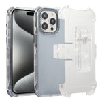 Custodia TPU satinata con clip posteriore per iPhone 15 Pro Max