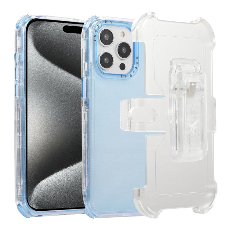 Custodia TPU satinata con clip posteriore per iPhone 15 Pro Max