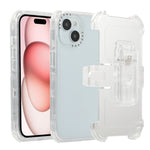 Custodia TPU satinata con clip posteriore per iPhone 15 Pro Max