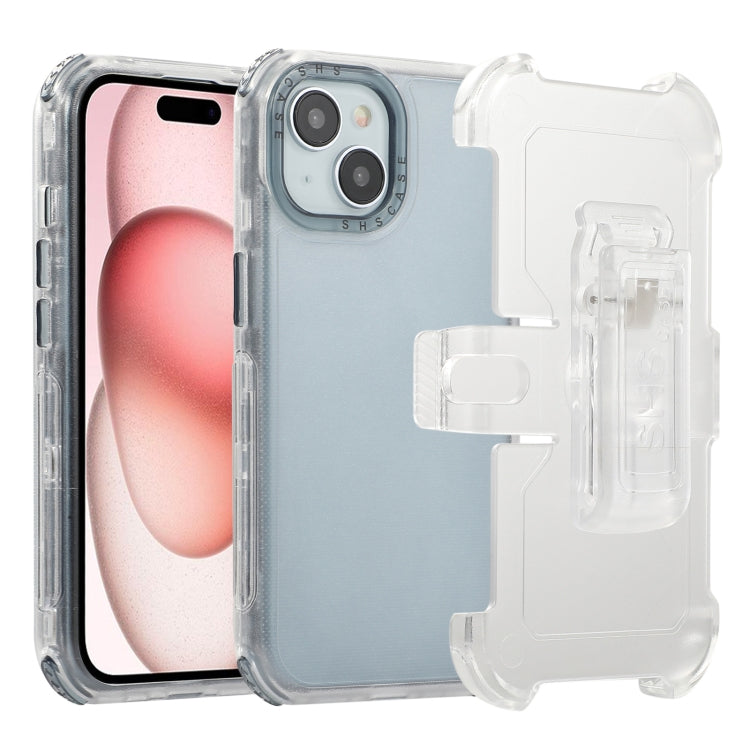 Custodia TPU satinata con clip posteriore per iPhone 15 Pro Max