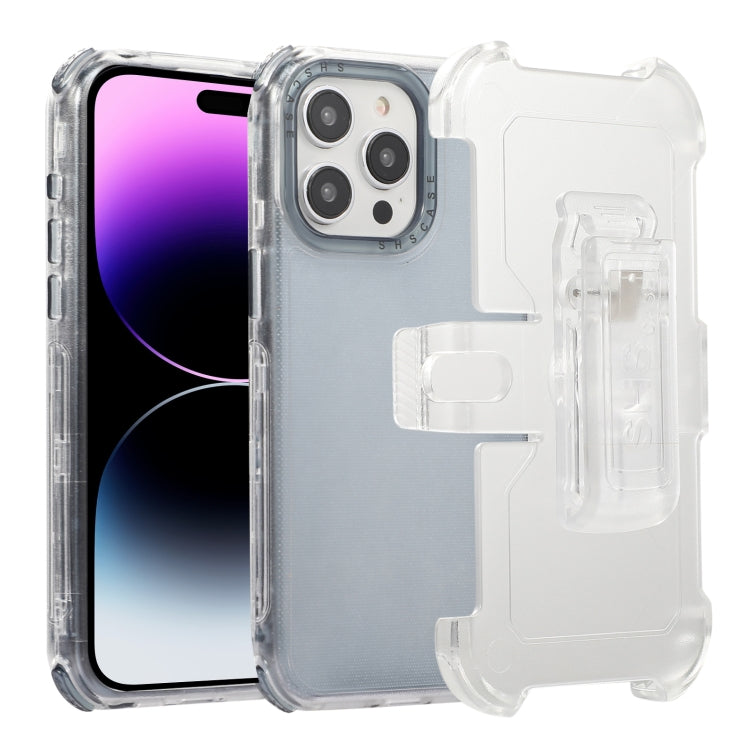 Custodia TPU satinata con clip posteriore per iPhone 15 Pro Max