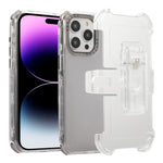 Custodia TPU satinata con clip posteriore per iPhone 15 Pro Max