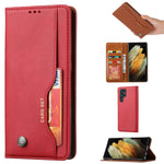 Custodia portafoglio in pelle per Samsung Galaxy S24 Ultra