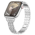 Cinturino per orologio in metallo con bracciale Devil Eye Diamond, For Apple Watch 42mm, For Apple Watch 38mm