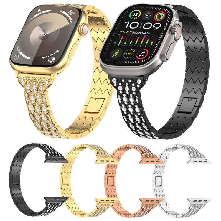 Cinturino per orologio in metallo con bracciale Devil Eye Diamond, For Apple Watch SE 40mm, For Apple Watch SE 44mm, For Apple Watch Series 6 40mm, For Apple Watch Series 6 44mm, For Apple Watch Series 5 44mm, For Apple Watch Series 5 40mm