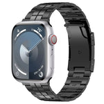 Cinturino per orologio in acciaio al titanio con fibbia tartaruga, For Apple Watch SE 2023 44mm, For Apple Watch SE 2023 40mm, For Apple Watch Ultra 2 49mm, For Apple Watch Series 9 45mm, For Apple Watch Series 9 41mm, For Apple Watch Ultra 49mm