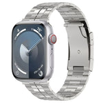 Cinturino per orologio in acciaio al titanio con fibbia tartaruga, For Apple Watch SE 2023 44mm, For Apple Watch SE 2023 40mm, For Apple Watch Ultra 2 49mm, For Apple Watch Series 9 45mm, For Apple Watch Series 9 41mm, For Apple Watch Ultra 49mm