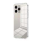 Custodia per telefono con foro fine con placcatura trasparente, For iPhone 14 Pro, For iPhone 14 Pro Max, For iPhone SE 2022 / 2020 / 8 / 7