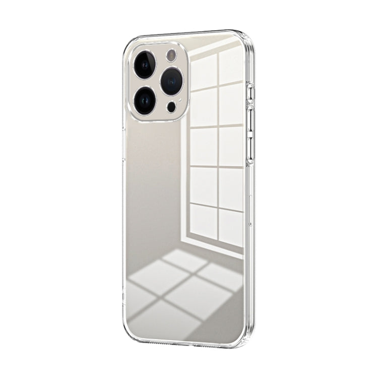 Custodia per telefono con foro fine con placcatura trasparente, For iPhone 14 Pro, For iPhone 14 Pro Max, For iPhone SE 2022 / 2020 / 8 / 7