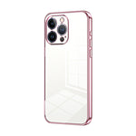 Custodia per telefono con foro fine con placcatura trasparente, For iPhone 13 Pro Max, For iPhone 13 Pro, For iPhone 13