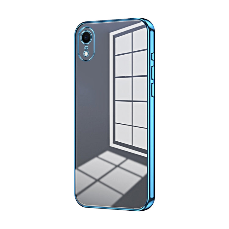 Custodia per telefono con foro fine con placcatura trasparente, For iPhone X / XS, For iPhone XR, For iPhone XS Max