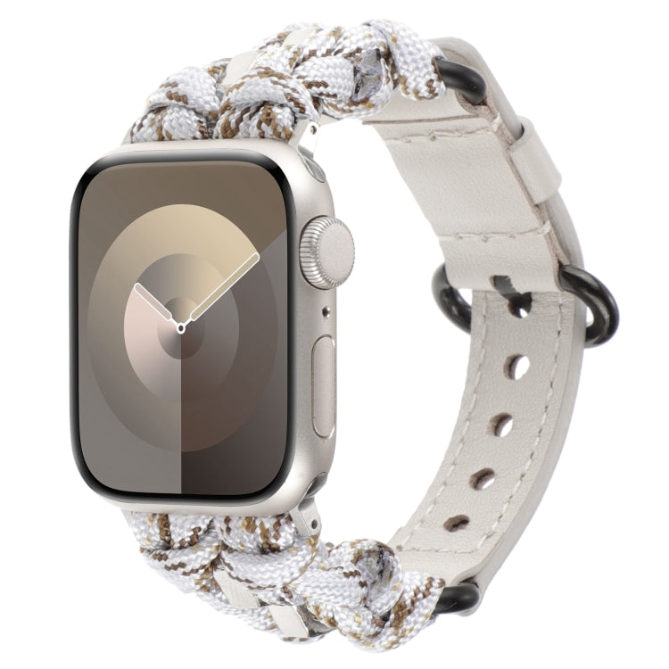 Cinturino per orologio in vera pelle Paracord, For Apple Watch 42mm, For Apple Watch 38mm