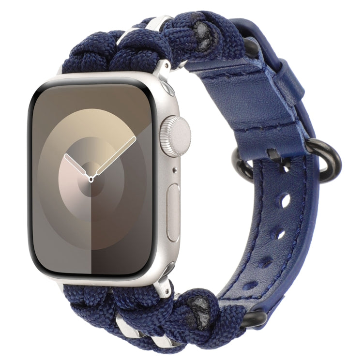 Cinturino per orologio in vera pelle Paracord, For Apple Watch 42mm, For Apple Watch 38mm
