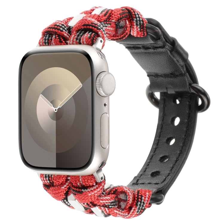 Cinturino per orologio in vera pelle Paracord, For Apple Watch 42mm, For Apple Watch 38mm