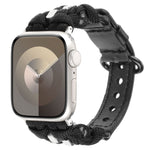 Cinturino per orologio in vera pelle Paracord, For Apple Watch 42mm, For Apple Watch 38mm