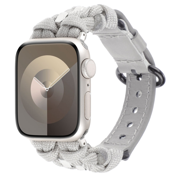 Cinturino per orologio in vera pelle Paracord, For Apple Watch 42mm, For Apple Watch 38mm