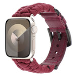 Cinturino per orologio in vera pelle Paracord semplice, For Apple Watch SE 2022 44mm, For Apple Watch Series 7 41mm, For Apple Watch Series 7 45mm