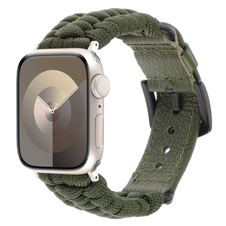 Cinturino per orologio in vera pelle Paracord semplice, For Apple Watch Series 4 44mm, For Apple Watch Series 4 40mm, For Apple Watch Series 3 38mm