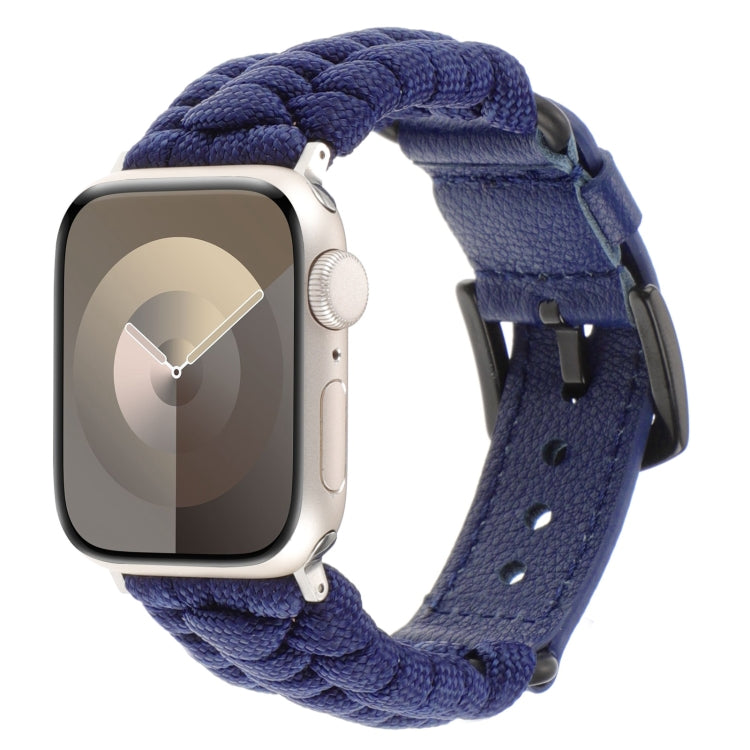 Cinturino per orologio in vera pelle Paracord semplice, For Apple Watch Series 4 44mm, For Apple Watch Series 4 40mm, For Apple Watch Series 3 38mm
