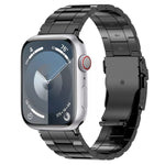 Cinturino per orologio trapezoidale in acciaio al titanio con fibbia di sicurezza, For Apple Watch SE 2023 44mm, For Apple Watch SE 2023 40mm, For Apple Watch Ultra 2 49mm, For Apple Watch Series 9 45mm, For Apple Watch Series 9 41mm                   ...